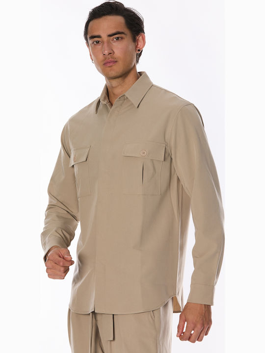 Long-sleeved Shirt Beige