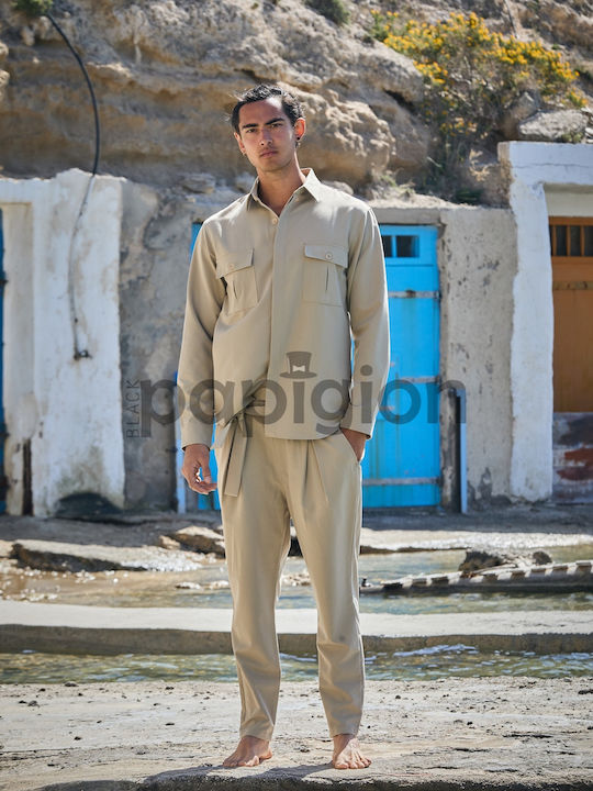 Long-sleeved Shirt Beige