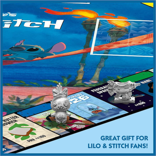 Επιτραπέζιο Παιχνίδι Monopoly Lilo & Stitch για 2-6 Παίκτες 8+ Ετών (EN) Winning Moves