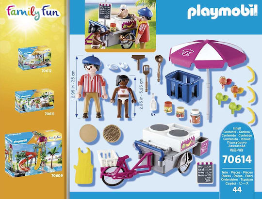 Playmobil Family Fun Crêpe Cart pentru 4-10 ani