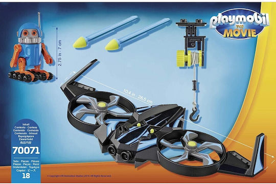 Playmobil The Movie Robotitron with Drone για 5 ετών