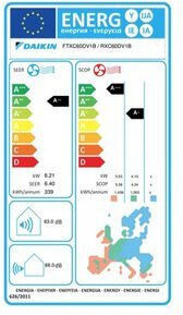 Daikin Sensira FTXC-D Κλιματιστικό Inverter 22000 BTU A++/A+ με Λειτουργία Ύπνου