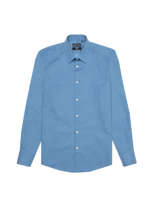 Antony Morato Men's Shirt Long Sleeve Blue