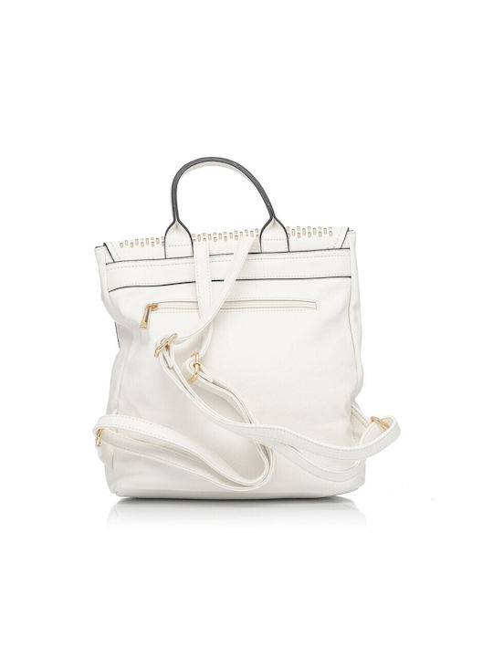 V-store Women's Bag Backpack White