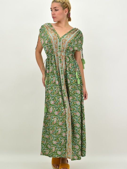 Potre Summer Maxi Dress Green