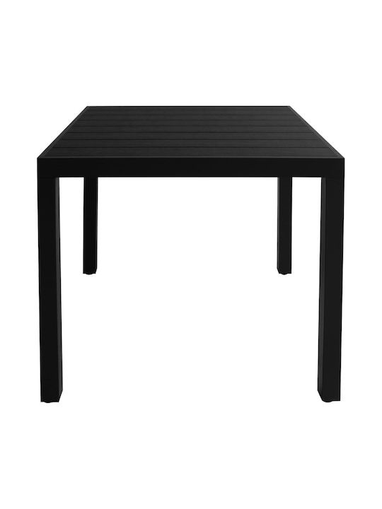 Dining Room Set for Small Outdoor Spaces 3 Pieces Black