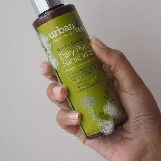 Urban Veda Neem + Botanics Daily Purifying Face Wash Κρέμα Καθαρισμού Προσώπου για Ακνεϊκές Επιδερμίδες 150ml