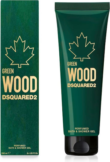 Dsquared2 Green Wood Пяна за вана в гел форма за мъже (1x250мл) 250мл