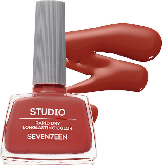 Seventeen Studio Rapid Dry Lasting Color Luciu Oja Uscare Rapidă Portocalie 174 12ml