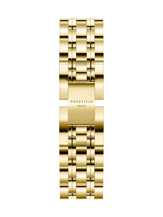 Rosefield Women's Watch with Gold Metal Bracelet