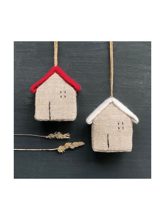 Synchronia Hanging Handmade Red Fabric Wall Decor 5x2.5x6cm