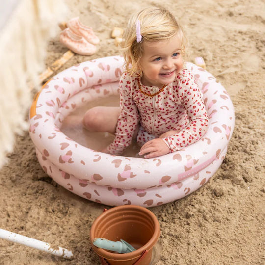 Swim Essentials Pink Blossom Children's Round Swimming Pool PVC 15L Inflatable Pink