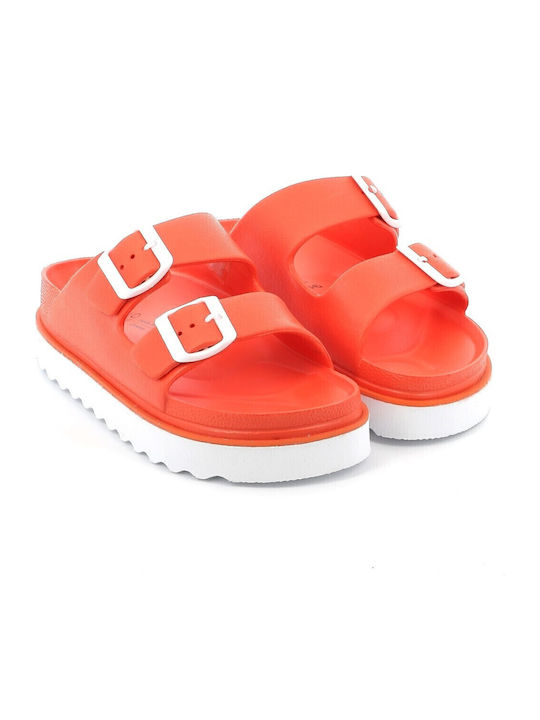 Γυναικεία Σανδάλια Flatforms Πορτοκαλί