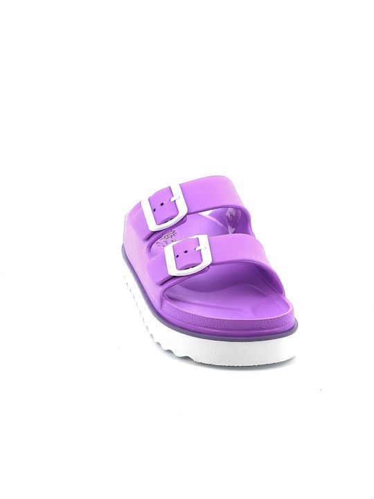 Ateneo Women's Flat Sandals in Purple Color