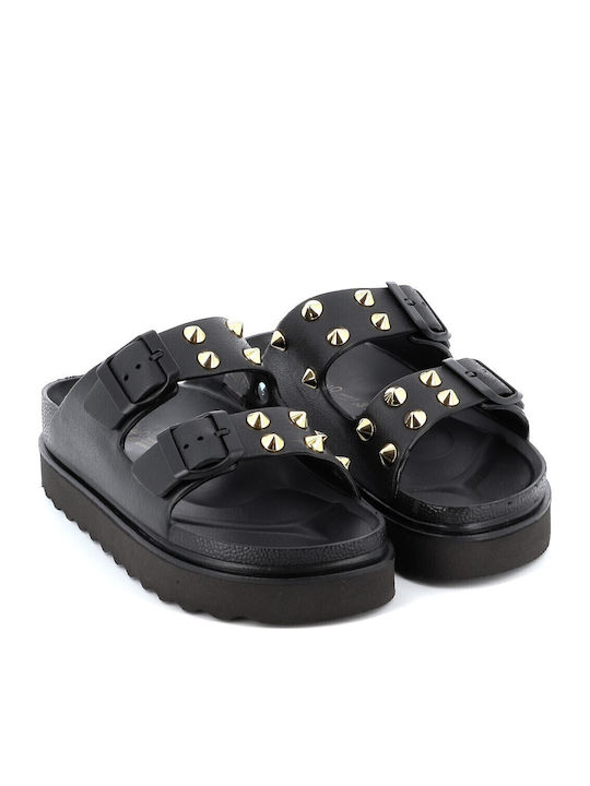 Γυναικεία Σανδάλια Flatforms Μαύρα