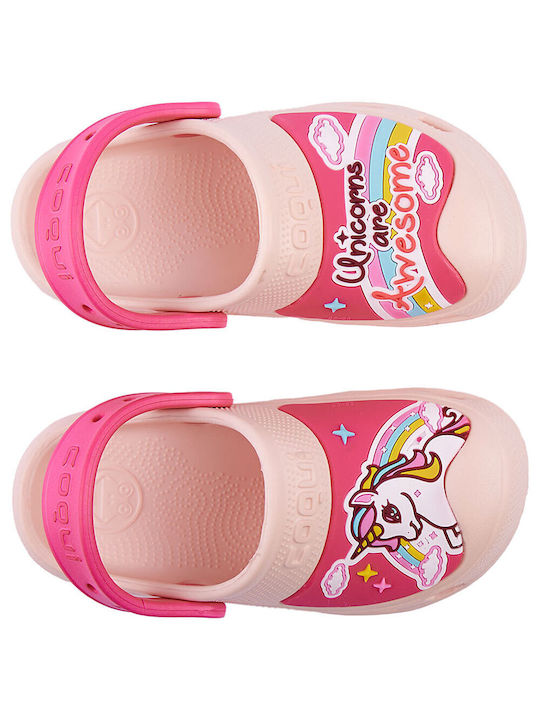 Coqui Children's Beach Clogs Pink