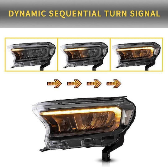 Vland Front Lights Led for Ford Ranger 2pcs