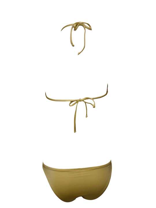 Set Bikini Τριγωνάκι Χρυσό