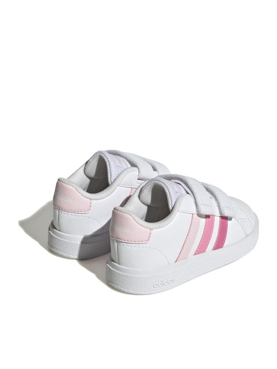 Grand Court GRAND COURT 2.0 Kids Sneakers with Scratch White / Pink