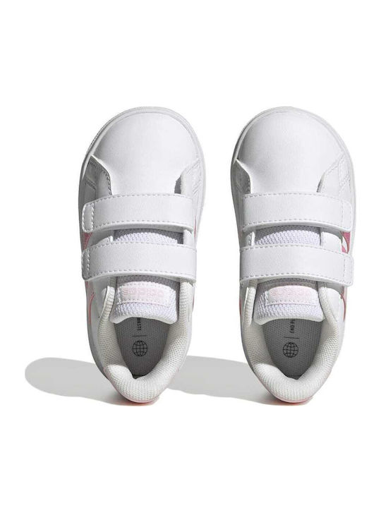 Grand Court GRAND COURT 2.0 Kids Sneakers with Scratch White / Pink