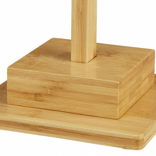 Relaxdays Wooden Paper Holder Floor Brown