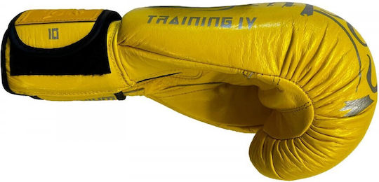 Olympus Sport Training IV Γάντια Πυγμαχίας Δερμάτινα για Αγώνα Μπλε