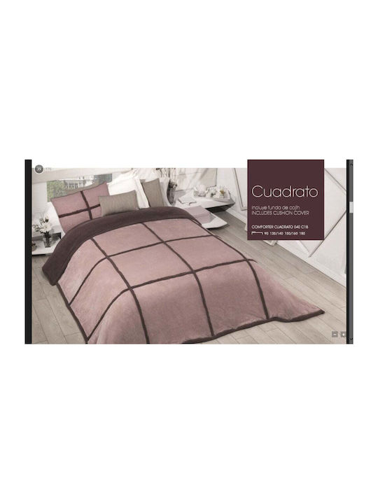 Manterol Casa Duvet Cover with Microfiber Filling Queen 235x270cm Gray 950 GSMGsm