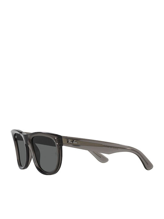 Ray Ban Wayfarer Reverse Unisex Sunglasses With Grey Horn-Rimmed Frame And Black Lens RBR0502S 6707GR