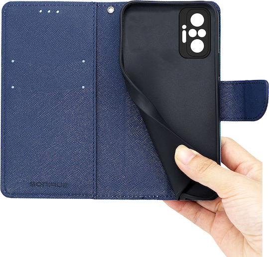 Sonique Trend Book Δερματίνης / Σιλικόνης Γαλάζιο (Redmi Note 10 Pro)
