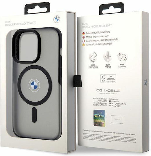 BMW 6.1" Back Cover Πλαστικό Μαγνητικό Μαύρο (iPhone 14 Pro)