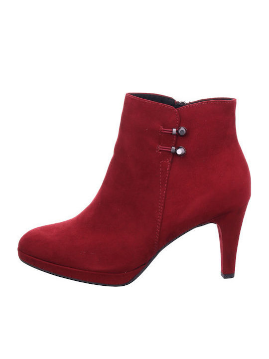 Ghete Dama Culoare Full Face Burgundy de Piele