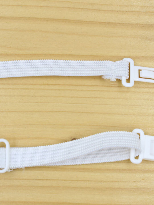 JFashion Kids Tie with Elastic Band White 29cm