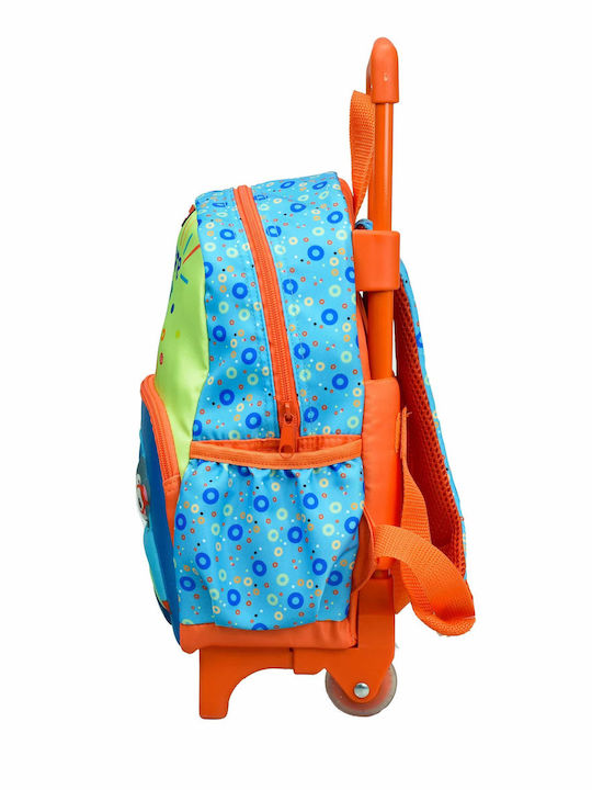 Fisher Price Car School Bag Trolley Kindergarten Multicolour with Water Bottle Holder 12Liters
