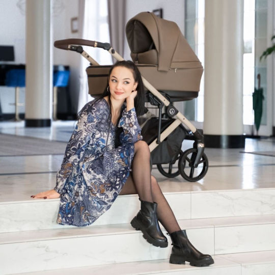 Coletto Fado Eco Бебешка количка 3 в 1 Светло сиво 13кг