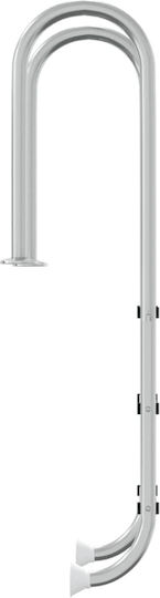 vidaXL Poolzubehör 54x38x158cm Silver