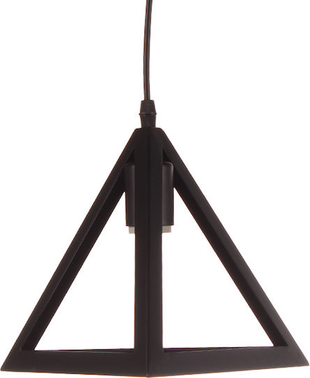 Keskor Hängelampe Schwarz mit Fassung E27 25x22cm.