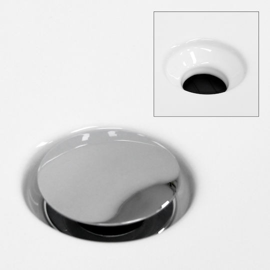 ECD Germany Countertop Sink Ceramic 60.5x38x12.5cm White