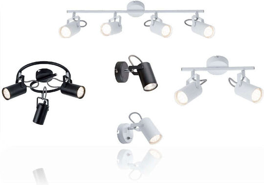 Elmark Triple Ceiling & Wall Spot with GU10 Socket in White Color Elmark Triple Ceiling & Wall Spot with GU10 Socket in White Color