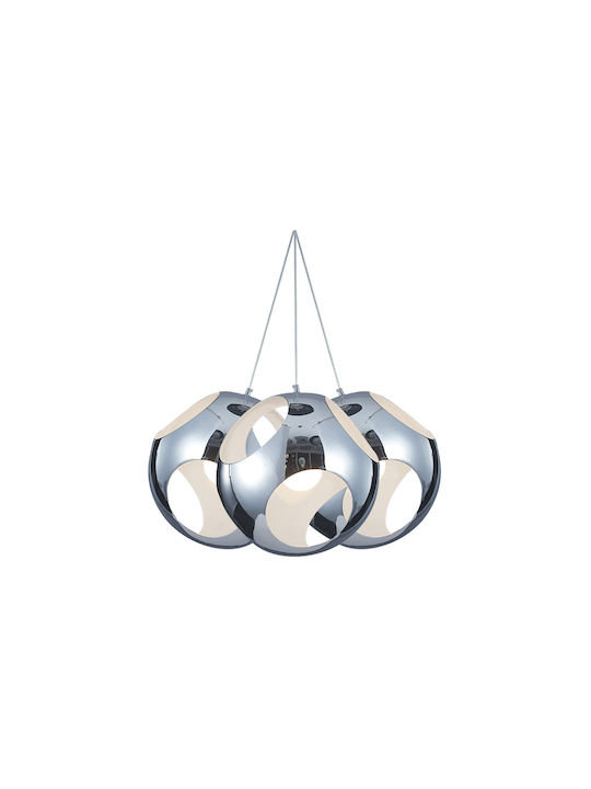 Keskor Pendant Light Silver with Socket E27 22.5x40cm