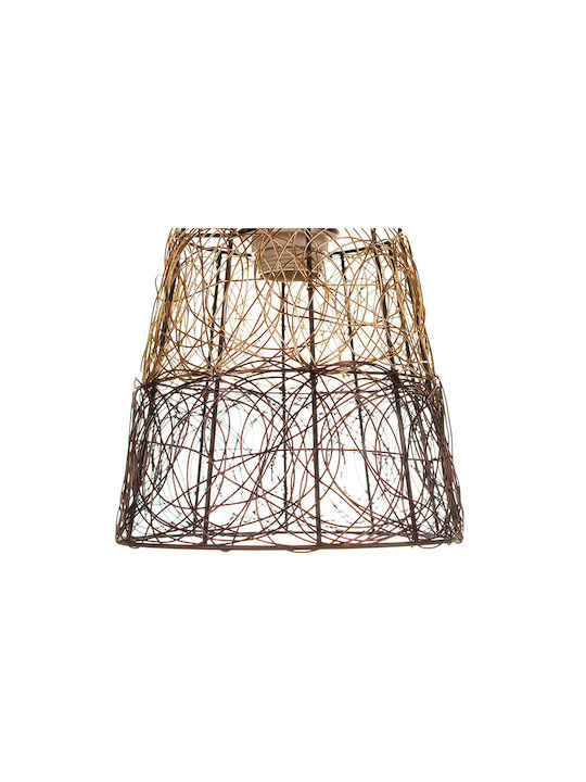 Keskor Pendant Light Brown with Socket E27