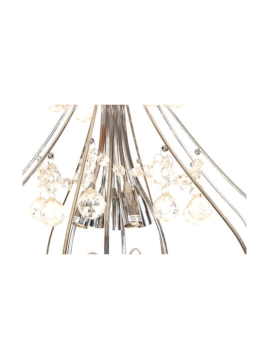 Keskor Chandelier with Silver Crystals Keskor Chandelier with Silver Crystals