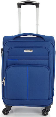 Forecast HFE100-20 Cabin Travel Suitcase Fabric Blue with 4 Wheels Height 55cm.