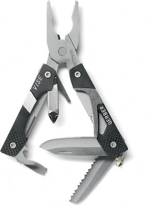 Gerber Vise Pocket Tool Black Multi-tool Black with Blade made of Stainless Steel