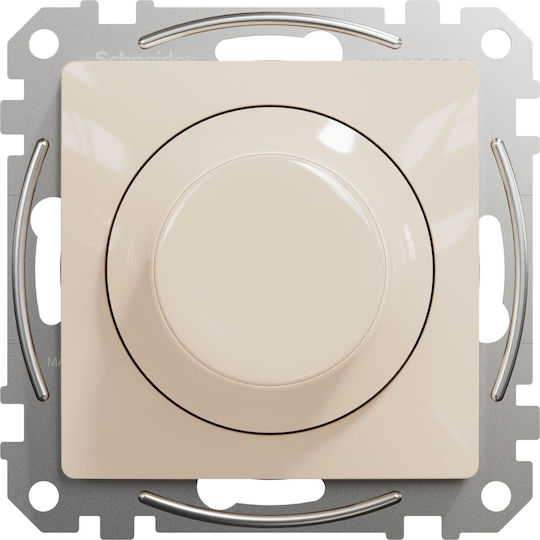 Schneider Electric Sedna Wall Mounted LED Dimmer Switch Mechanism Rotary 360W Beige