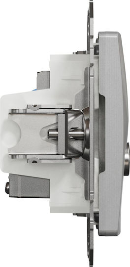 Schneider Electric Διπλή Πρίζα Δικτύου RJ45 με Πλαίσιο Τύπου Cat6 σε Γκρι Χρώμα SDD113469T