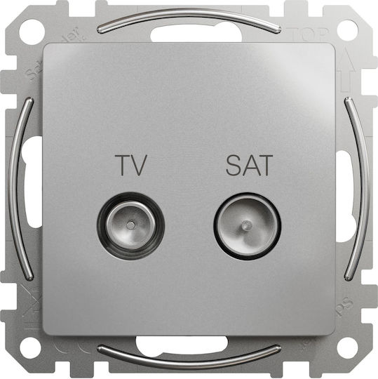 Schneider Electric Sedna TV- und Satellitenbuchse Terminal in Weiß Farbe SDD113471S
