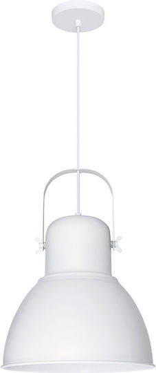 Eurolamp Hängelampe Weiß Glocke mit Fassung E27 31.5x31.5cm.