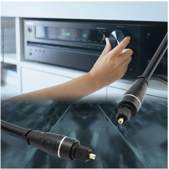Oehlbach Optical Audio Cable TOS male - TOS male Μαύρο 2m (D1C33133)