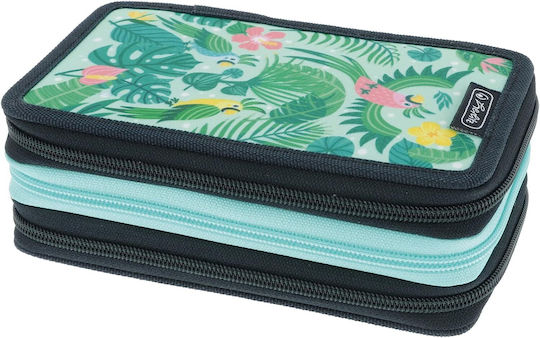 Herlitz Sweet Jungle Federmäppchen Gefüllt mit 3 Fächern Mehrfarbig