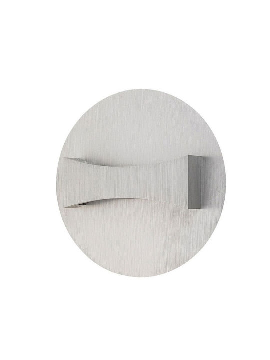 Rabalux Neville Modern Lamp Wall with Integrated LED and Warm White Light Gray 18x21.5x9cm